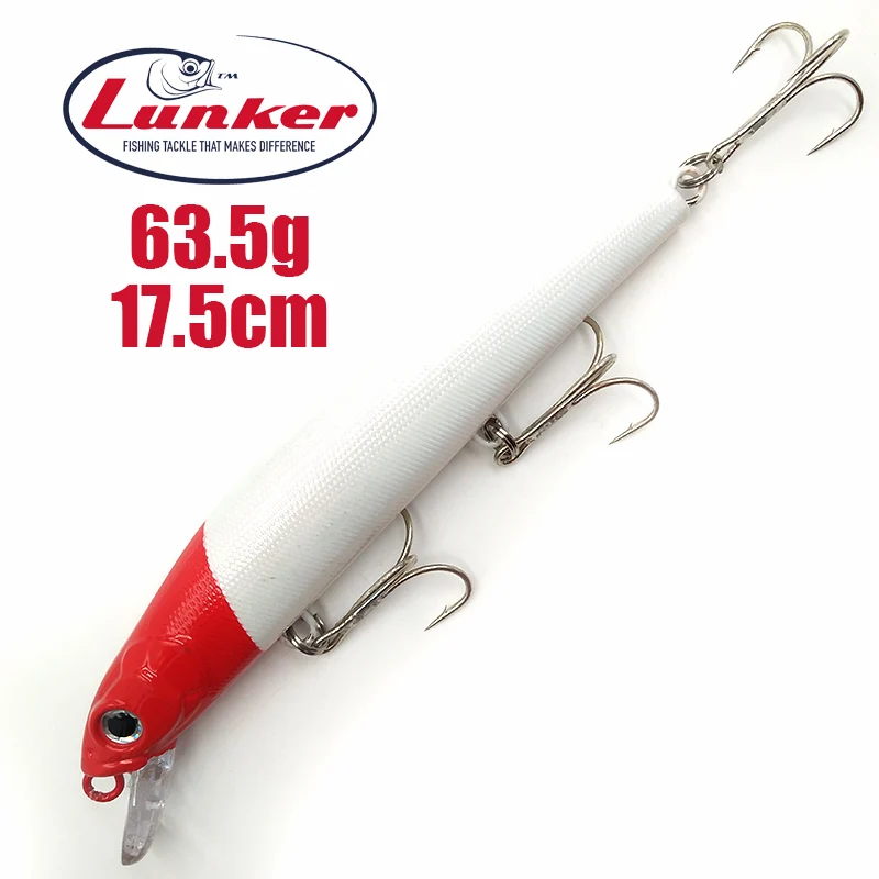 Lunker minnow 63 5 г 17 см погружающаяся морская рыболовная втулка приманка длинная