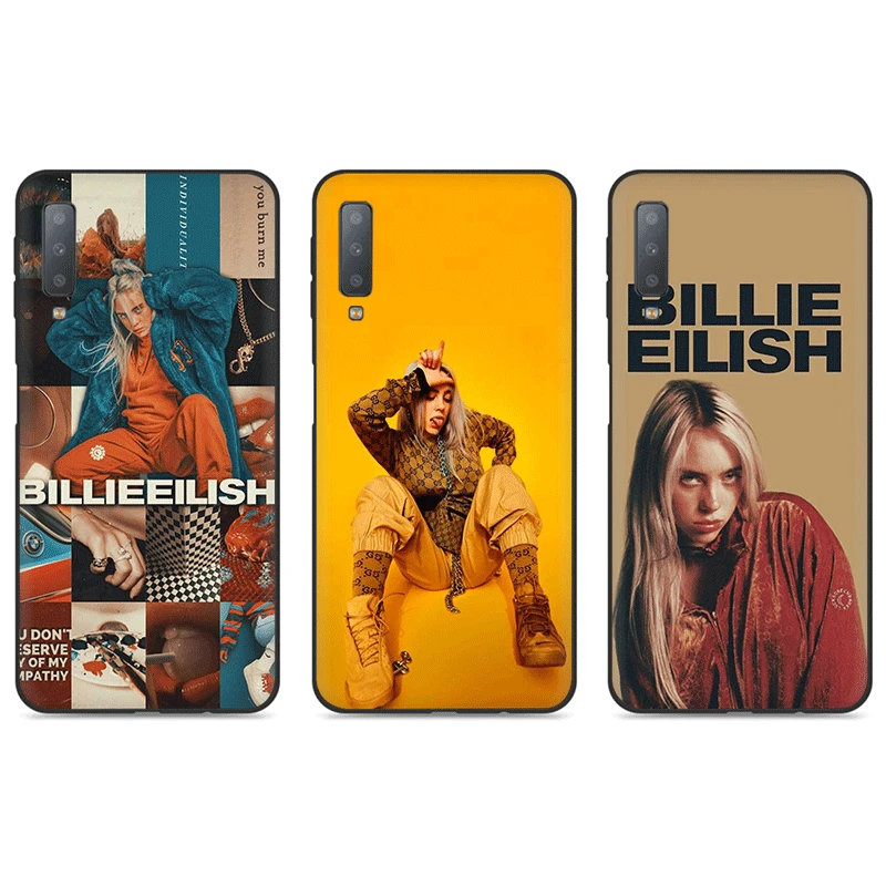 Billie Eilish Халид милый мягкий силиконовый чехол для телефона для samsung GaLaxy A3 A5 A6 A7 A8 A9 A10 A30 A40 A50 A70 J6