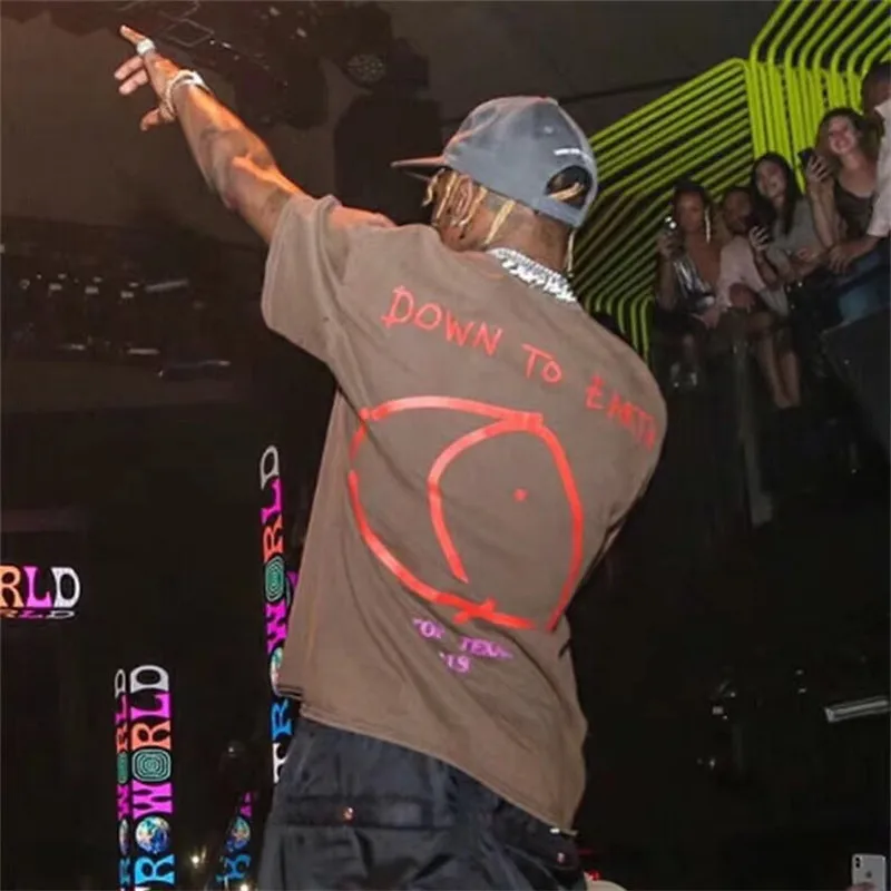 19SS Последние Лучшие Хай стрит принтом Трэвиса Скотта Astroworld фестиваль Run вареный