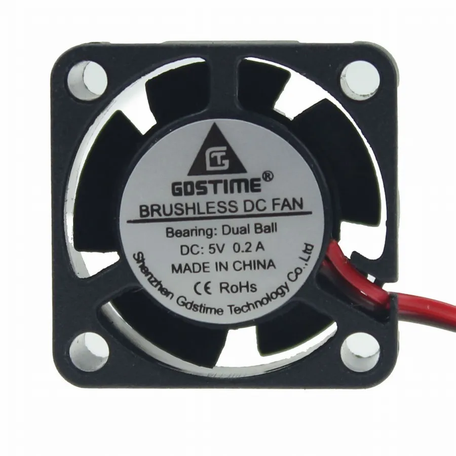 1 шт. Gdstime Mini DC 5 в 2 контакта см 25 мм 25x25x10 2510 маленький Бесщеточный вентилятор