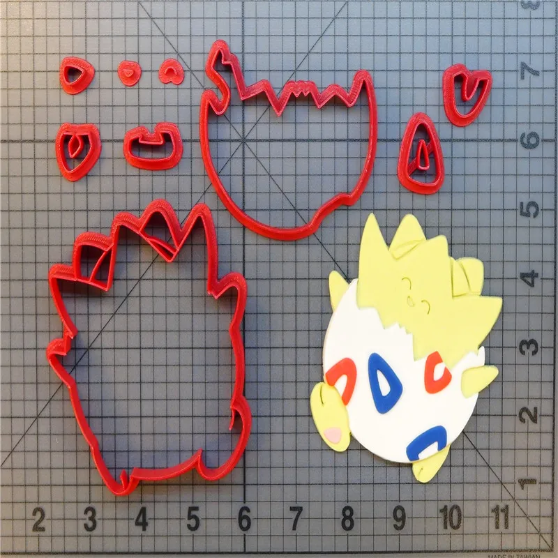 Мультфильм Покемон Togepi печенья резак на заказ 3D печатных Инструменты Набор