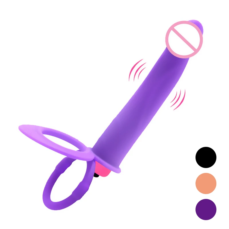 Вибратор с двойным проникновением ремень на пенис анальная пробка для мужчин