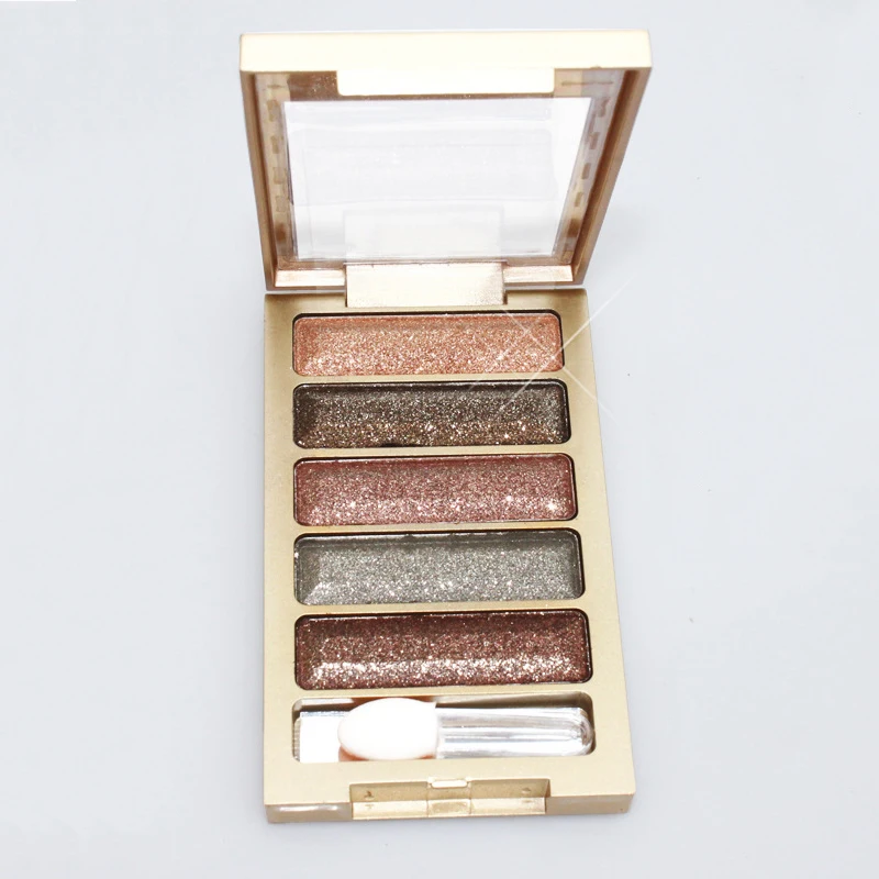 Тени для век матовые тени мерцающие 5 цветов долговечные макияж глаза дымчатые