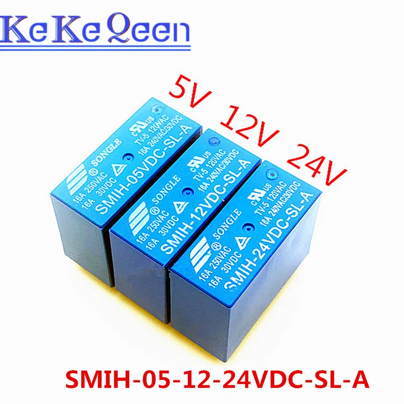 SMIH-05VDC-SL-A SMIH-12VDC-SL-A SMIH-24VDC-SL-A 05 12 24 V реле 16A 250V 6pin группа нормально разомкнутый и
