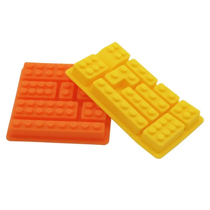 Квадратный LEGO Игрушка Кирпич Форма силиконовые fandont Шоколад Плесень Ice Cube Торт