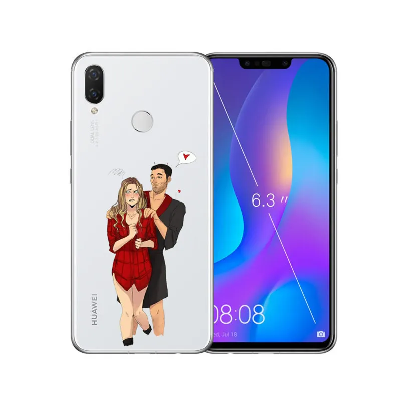 Чехол для телефона с изображением ангела Люцифера из американского ТВ Huawei Mate/P 8 9