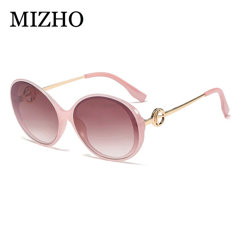 Модные Овальные Солнцезащитные очки MIZHO 2020 женские роскошные брендовые
