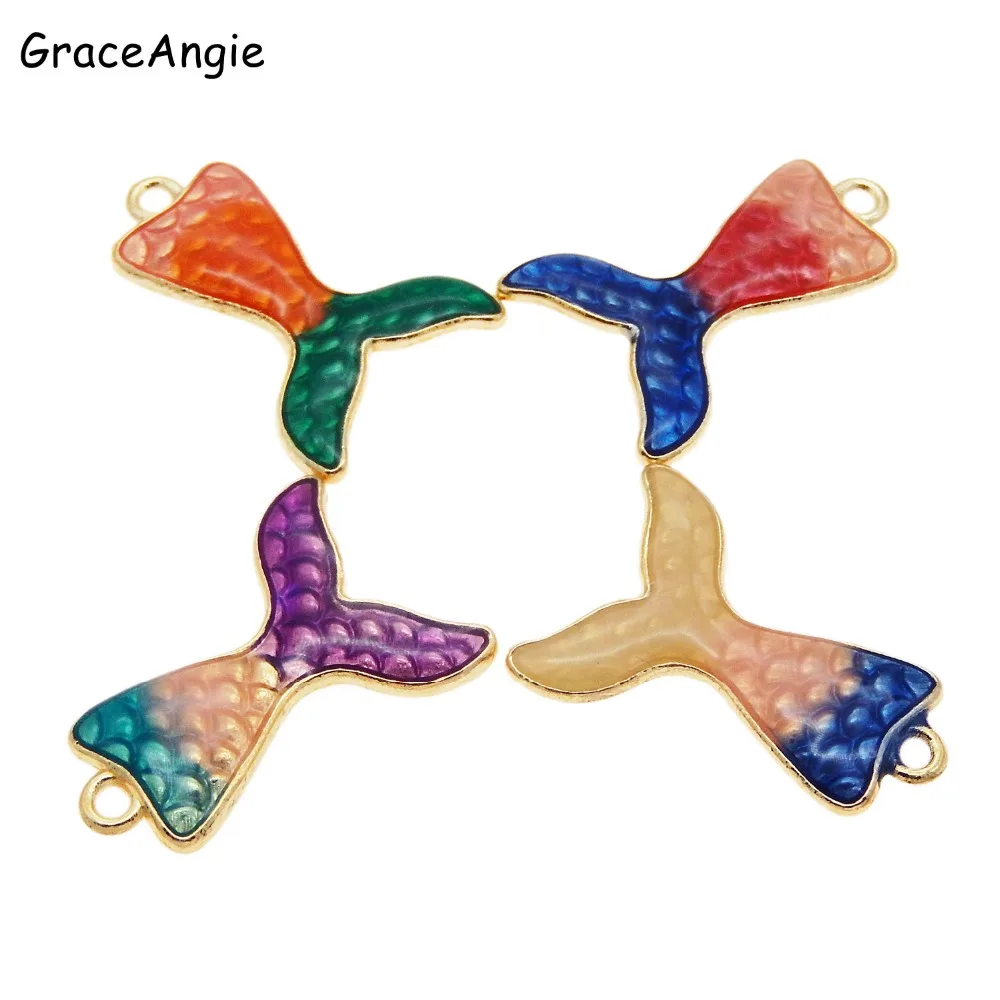 5 шт. смешанные Подвески в виде хвоста русалки подвески ювелирные изделия серьги