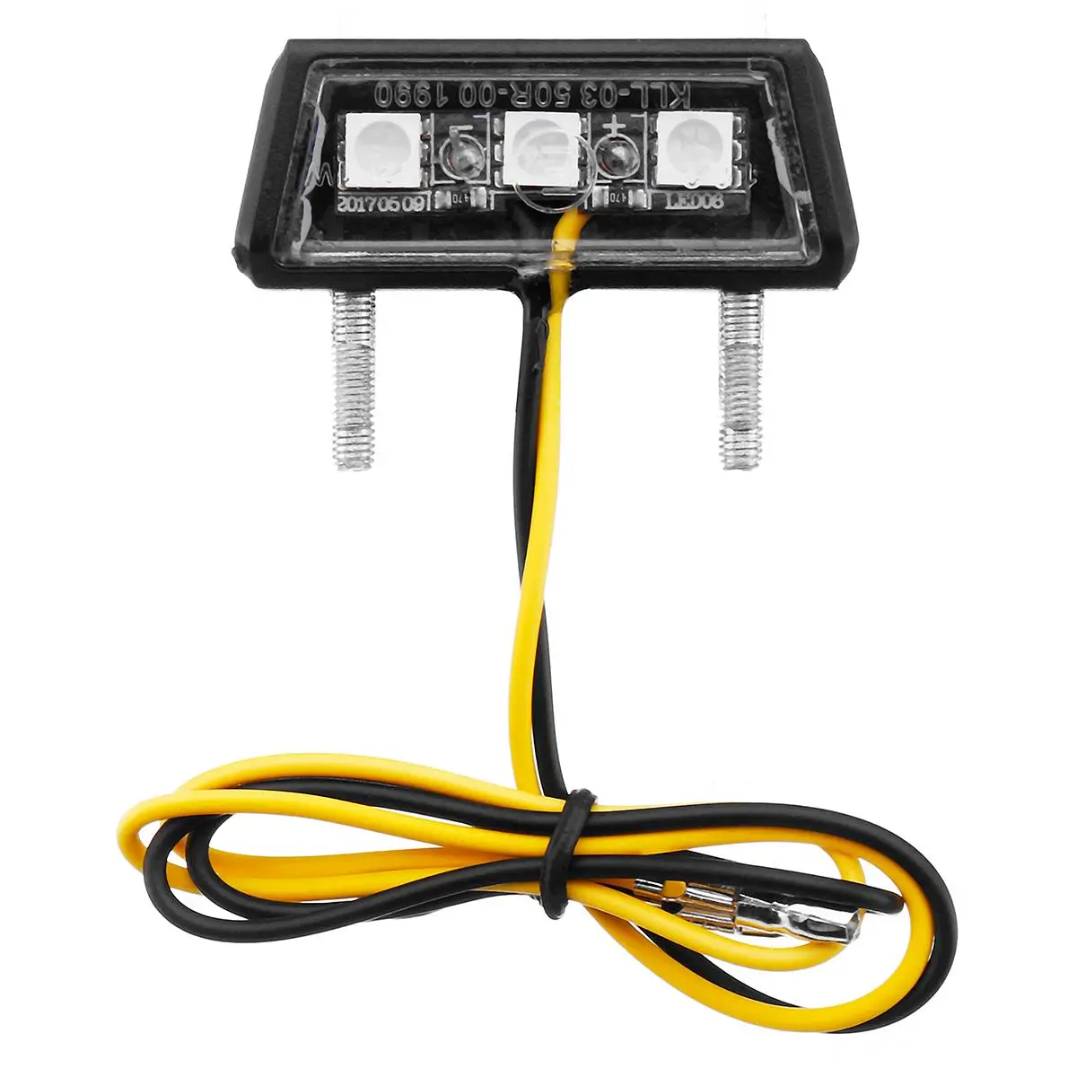 Желтый, синий, белый мини мотоцикл, мотобайк, светодиодные Задний фонарь лицензии пластины для Honda Для Kawasaki для Yamaha для Suzuki