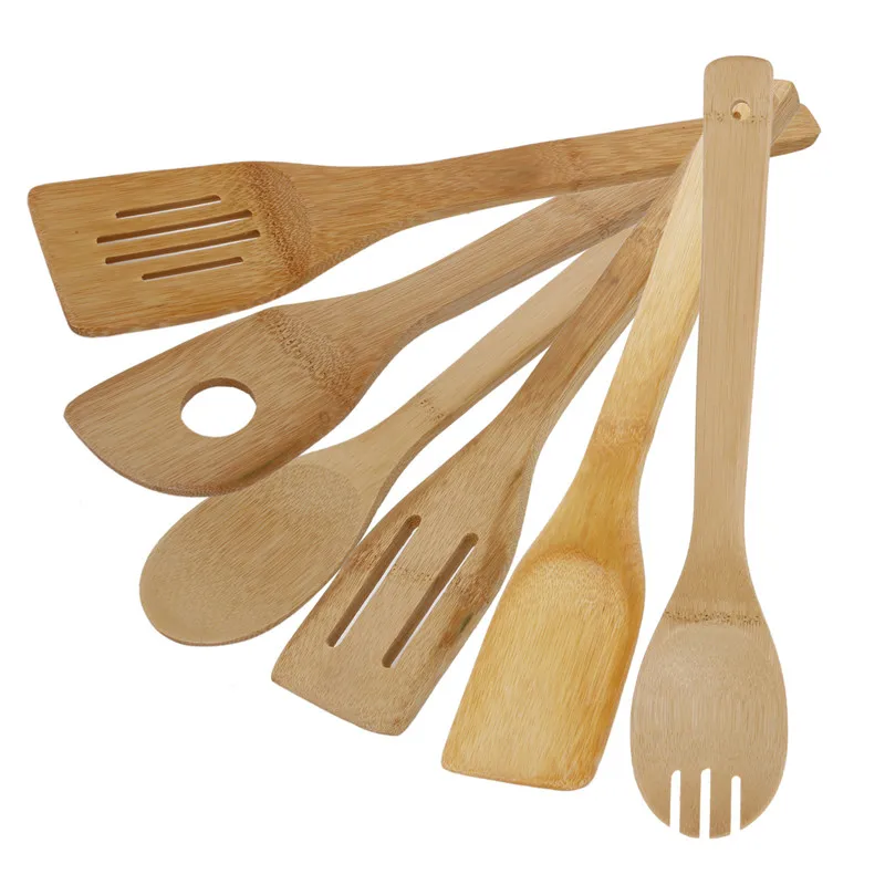 6 шт. кухонная утварь из бамбукового дерева | Дом и сад