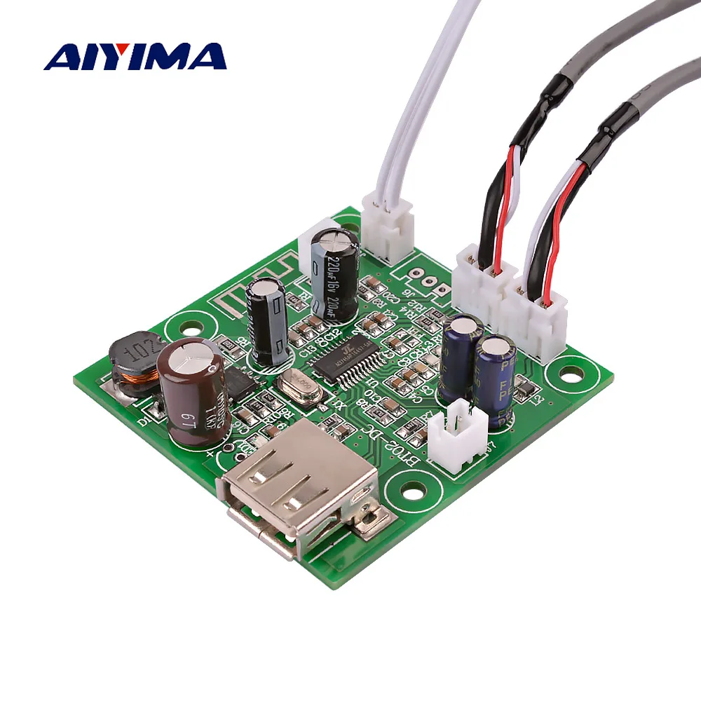 AIYIMA MP3 аудио декодер плата DAC Bluetooth приемник автомобильный модуль усилитель