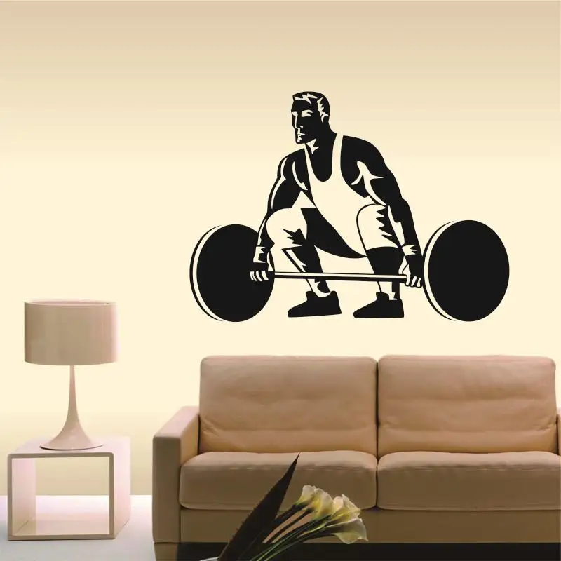 Dctal стикер настенный для спортзала деревяный гребень волос тренажерный зал