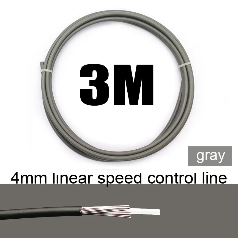 3M speed line grey Велосипедный тормозной кабель, велосипедный кабель переключения передач, велосипедная трубка тормозной магистрали, провод 5 мм, велосипедная скоростная линия, трубка 4 мм - Цвет: 3M speed line grey