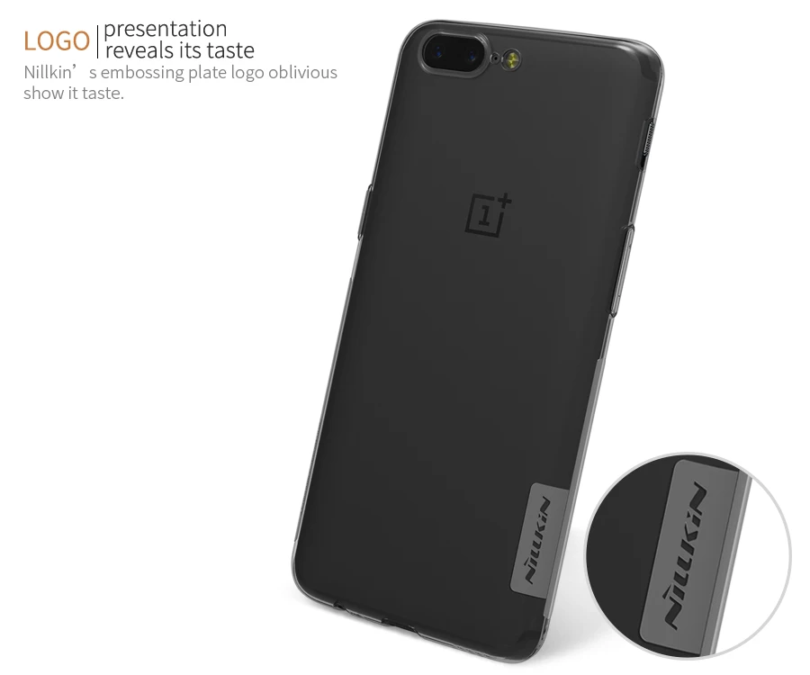 50 pcs NILLKIN Nature TPU case Mobile phone protective For OnePlus 5 |