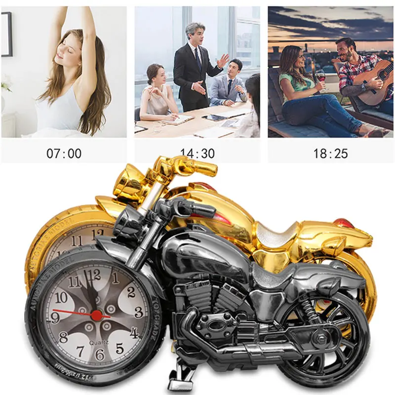 2019 ABS Будильник мотоцикл античный декоратор ремесла для студентов Прямая