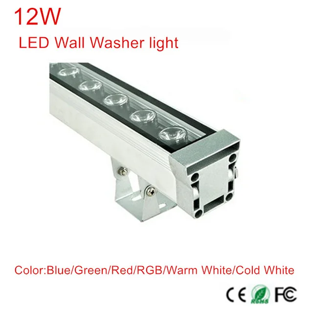 

10pcs/lot 12W LED wall washer lights,RGB and single color Led outdoor light, AC 12V,IP65 waterproof 0.5M length