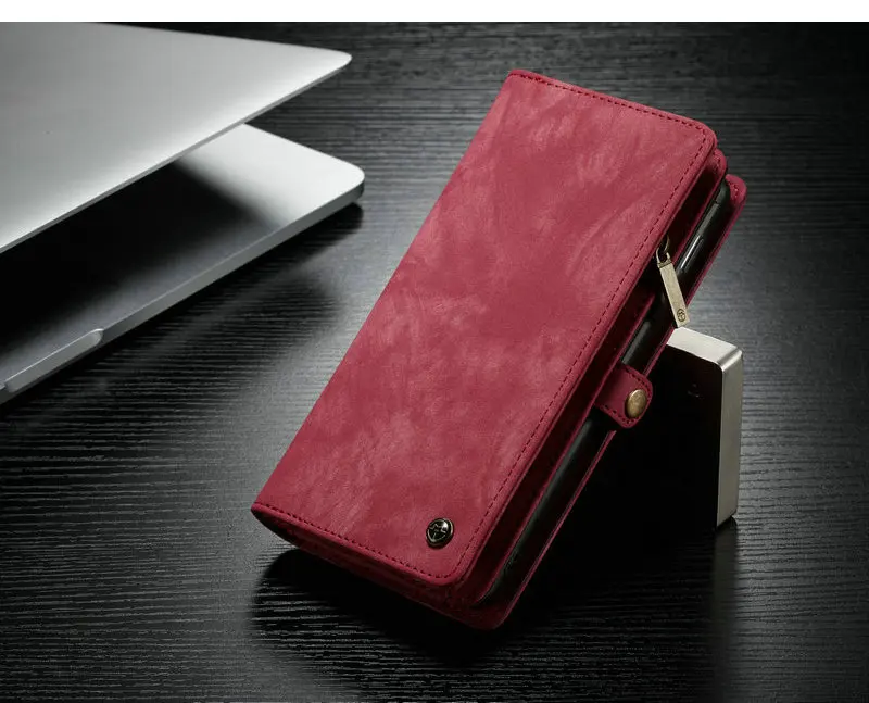 CaseMe кошелек на молнии для телефона samsung Galaxy Note 10 многофункциональные съемные чехлы для карт Galaxy S8 S9+ Note 8 9 S10 e