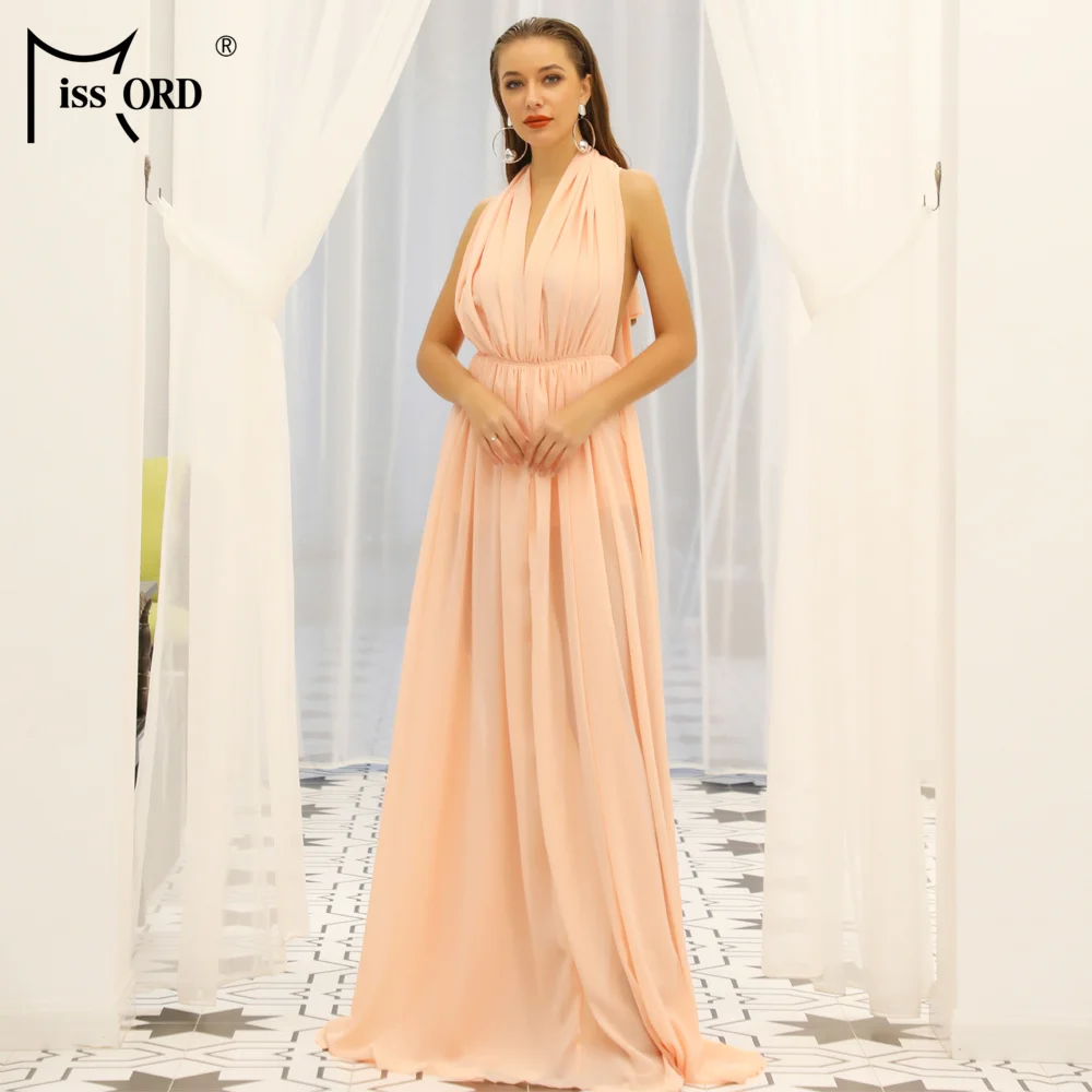 Missord 2021 женские летние сексуальные шифоновые платья с открытыми плечами и