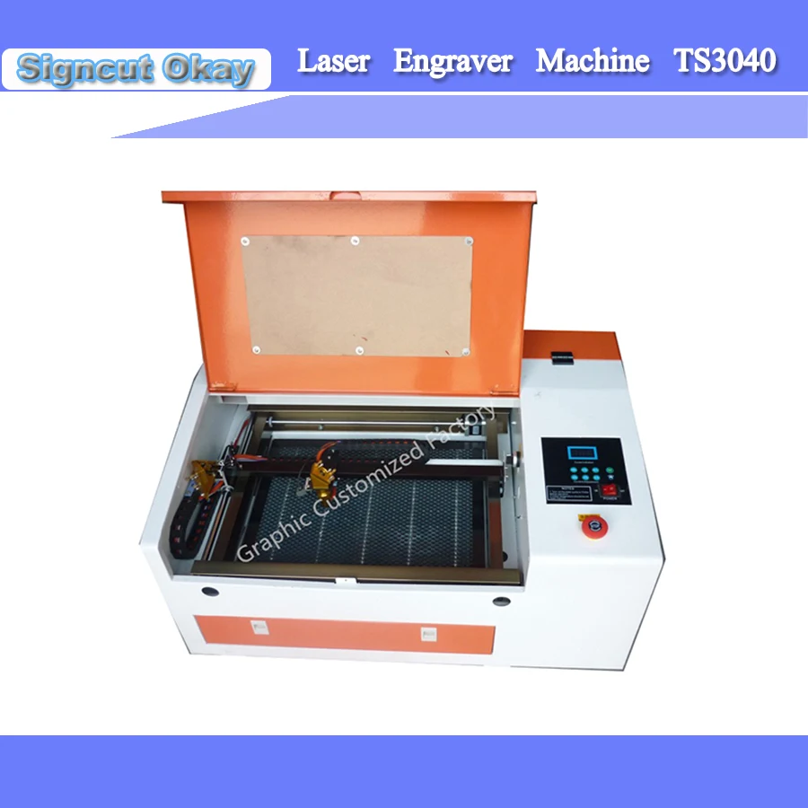 

DIY Co2 40W 50W Mini Laser Stamp Rubber Engraving Cutting Machine 3040 CNC Laser Machine