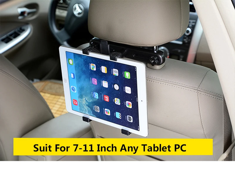 Универсальный держатель на 360 градусов для iPad 2/3/4 Air 1 2 iPad mini 1 2 3 4, подголовник для автомобильного сиденья, держатель для планшета samsung Xiaomi Asus