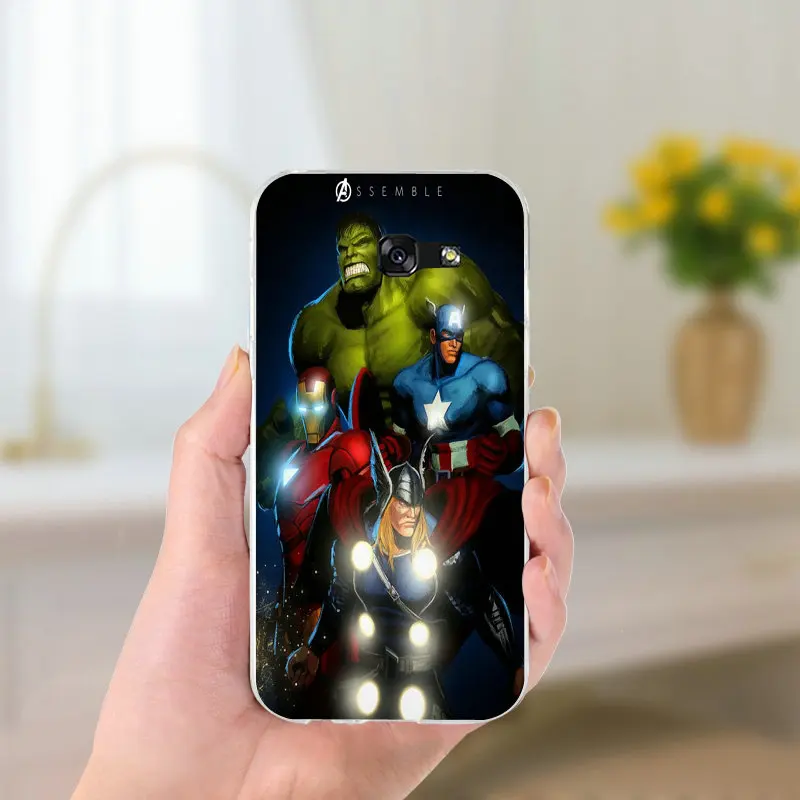 Марвел Супергерои Мстители Мягкий ТПУ чехол для телефона samsung Galaxy Note 2 3 4 5 8 S2 S3 S4 S5