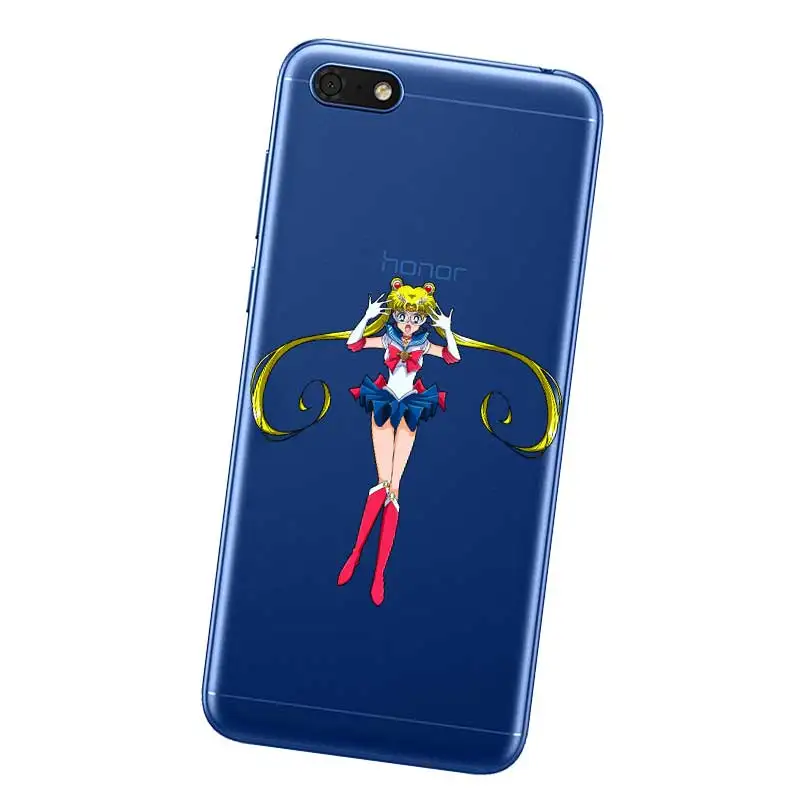N376 Сейлор Мун мягкие ТПУ силиконовый чехол для huawei Honor 8C 8X9 10 20i V10 V20 Note10 Макс Lite Magic2