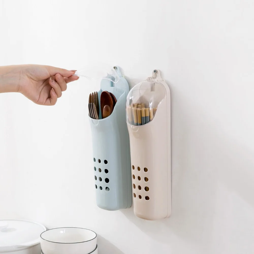 Настенные сливные палочки клетка для еды кухонный держатель слива ложки вилки