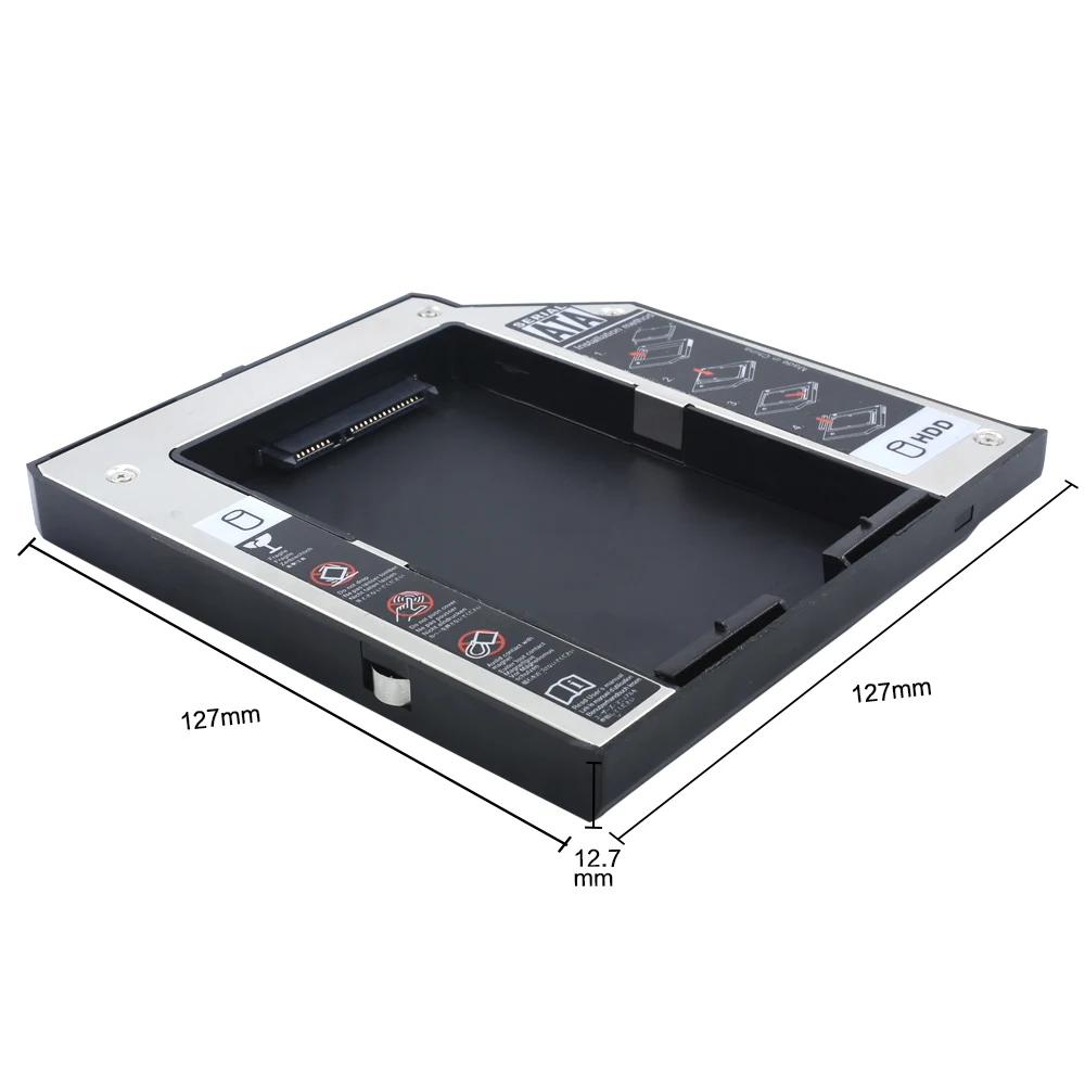 TISHRIC 12 7 SATA Caddy 2nd 2 5 HDD SSD жесткий диск Корпус DVD-ROM Optibay чехол для Lenovo ThinkPad T420 T430 T510 T520