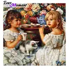 Алмазная 5D картина с котом и вазой, ASF1172