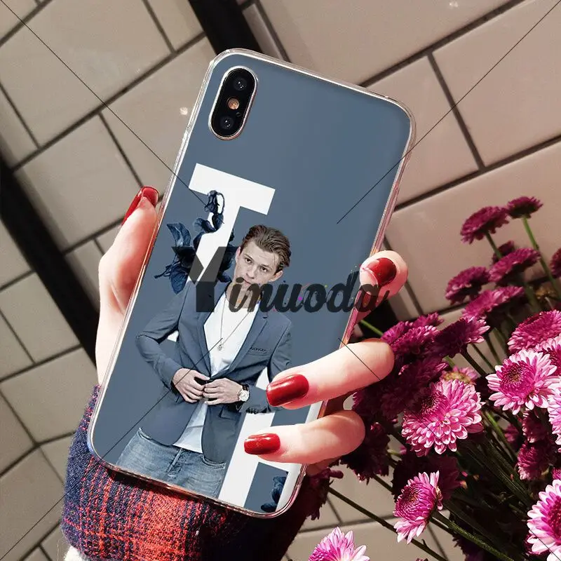 A9 Yinuoda том Холланд Человек-паук DIY Роскошный Высокий протектор на конце чехол для iPhone X XS MAX 6 6s 7 7plus 8 8Plus 5 5S SE XR - Цвет: A9