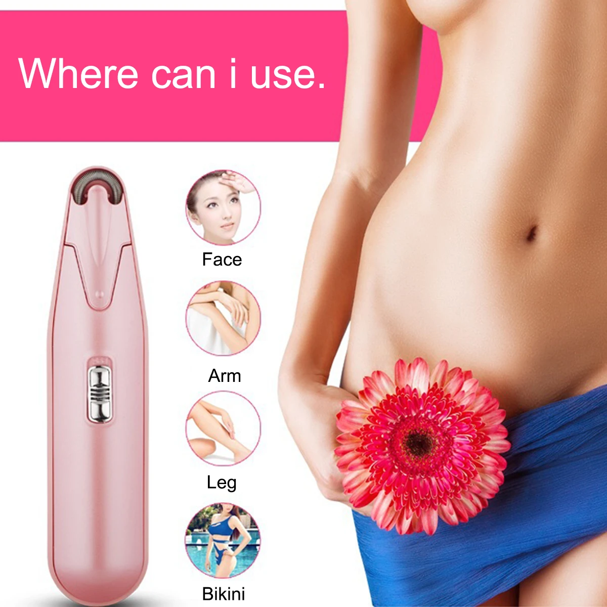 Лучшие продажи сенсорный электрический эпилятор для удаления волос на теле