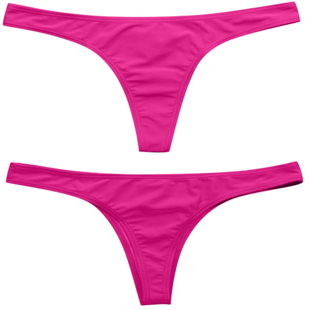 Hot Pink S-6XL, сексуальное, крошечное Бразильское бикини, низ, женский купальник, женские стринги, трусы, микро мини-стринги, трусики, нижнее белье, плюс размер, Танга - Цвет: Hot Pink