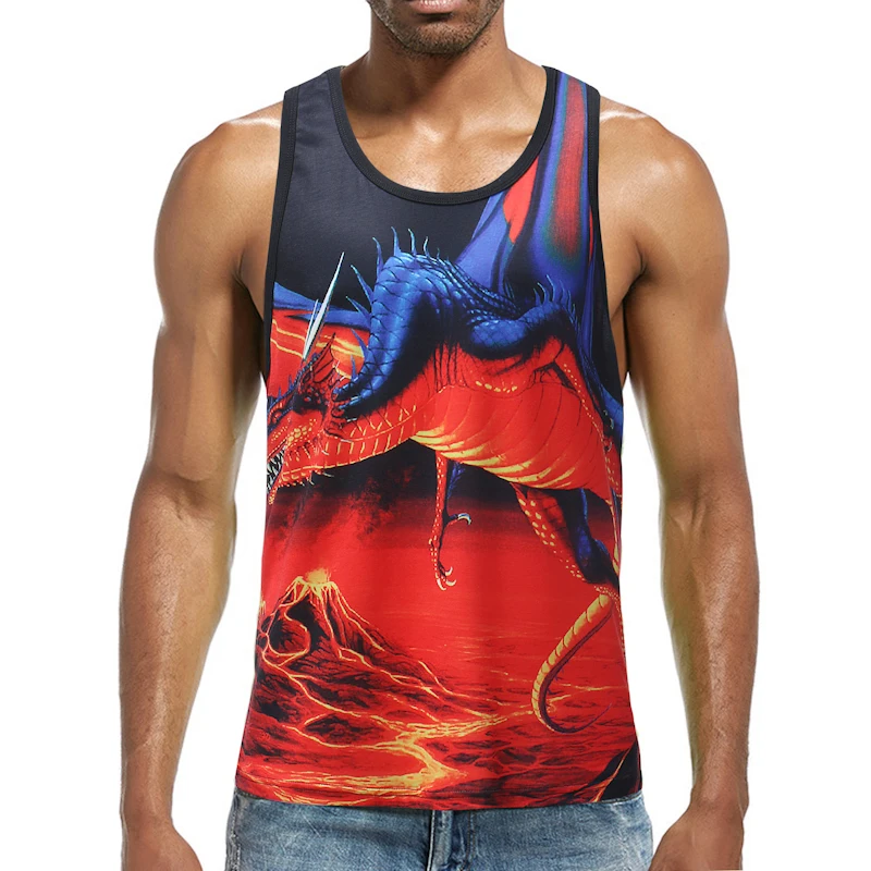 Zacard 2018 Для мужчин Повседневное Tanktop Slim Fit рукавов квадратный воротник Топы 3 цвета