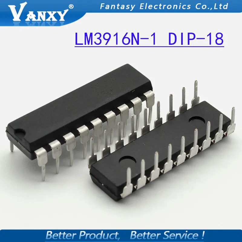 5 шт. LM3916N-1 DIP18 LM3916 DIP LM3916N DIP-18 | Электронные компоненты и принадлежности