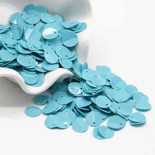 10mm solid blue Раза с блестками и пайетками 8/10/12 мм Разноцветные чашки овальная форма, Сыпучие блёстки DIY Свадебные украшения Для женщин швейной АКСЕССУАРЫ 20g - Цвет: 10mm solid blue