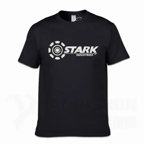 Безупречные отрасли футболки Tony Stark iron man летние брендовые хлопковые футболки 16 цветов повседневные футболки с короткими рукавами для фитнеса