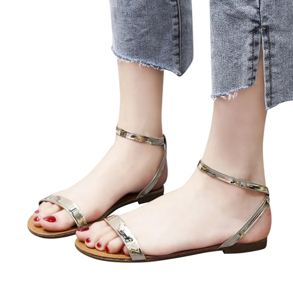 SAGACE/Женские Летние Босоножки с открытым носком Студенческая обувь в римском