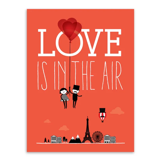 Романтический Париж город возлюбленный воздушный шар свадебное украшение A4