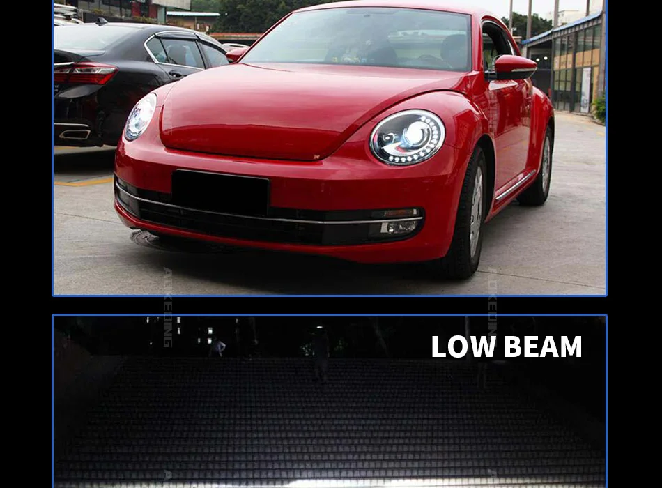 AKD автомобильный Стайлинг для VW Beetle фары 2013- Beetle светодиодный фары DRL HID фара ангел глаз биксеноновые фары аксессуары