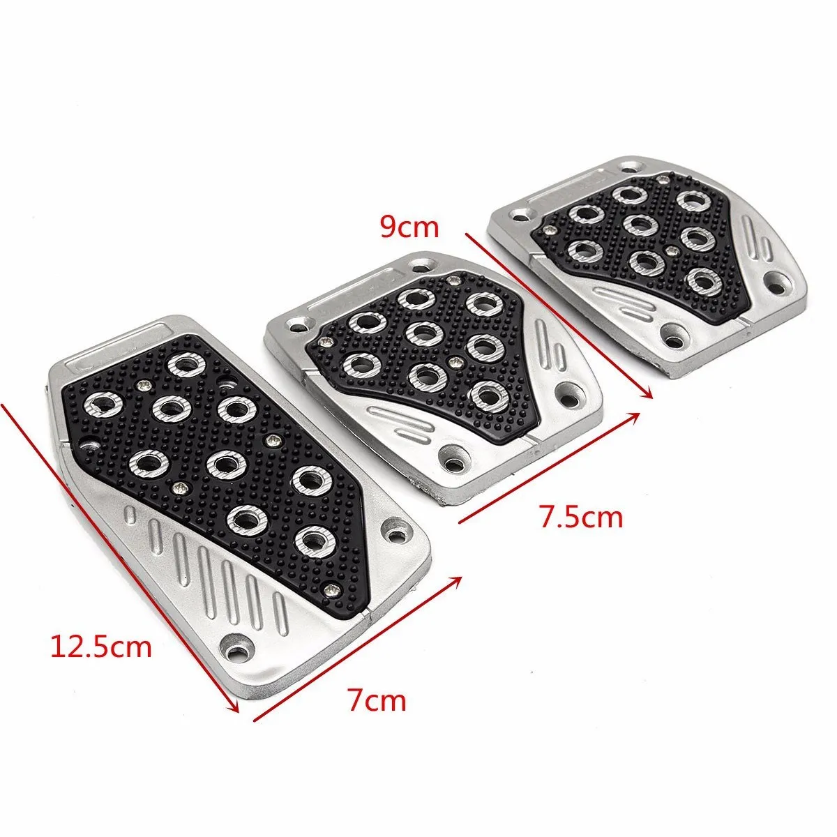 Универсальный комплект из 3 шт./компл. накладок на педали для автомобиля