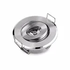 Бесплатная доставка, круглый светодиодный потолочный светильник диаметром 50 мм, встраиваемый потолочный маленький светодиодный светильник серебристого цвета