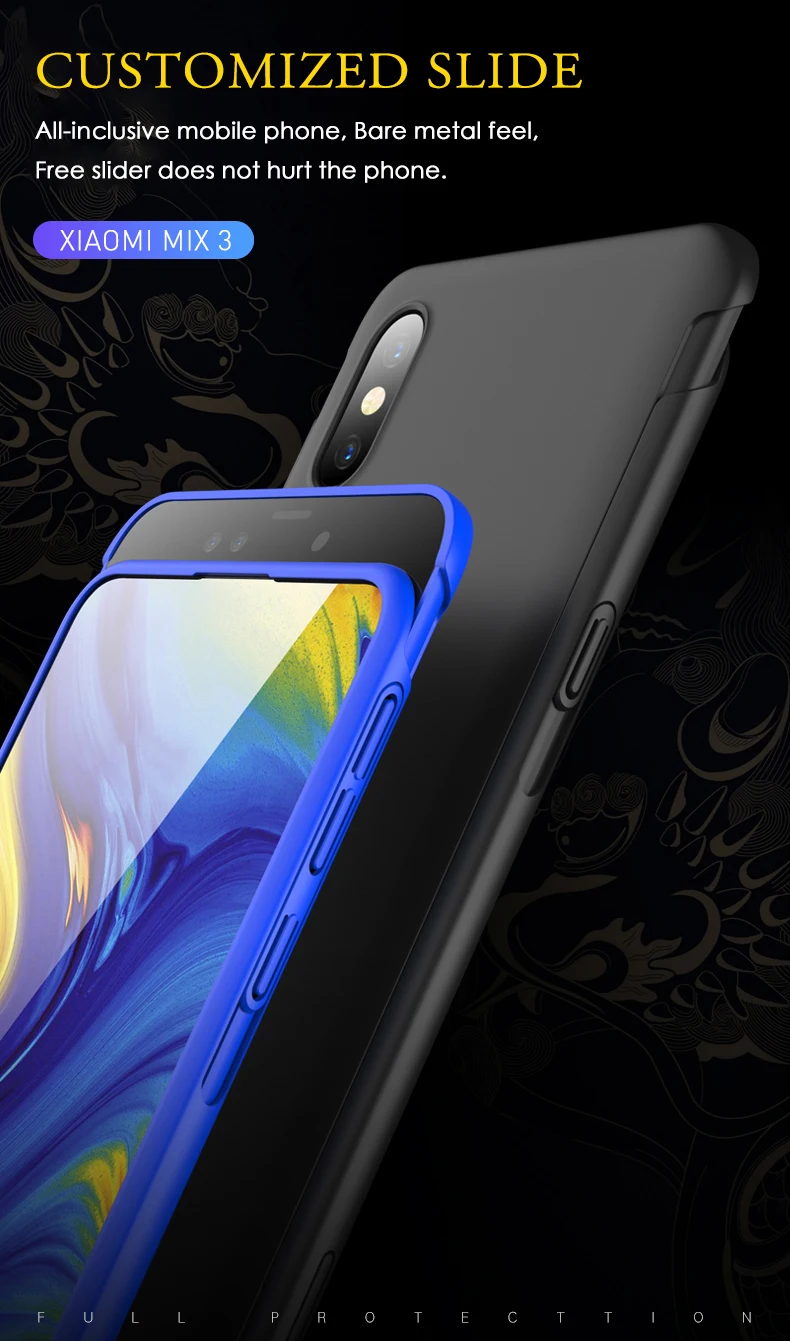 Чехол GKK для Xiaomi mi x 3, чехол с защитой от скольжения, 2 в 1, жесткая матовая задняя крышка для Xiaomi mi x3, чехол, Fundas