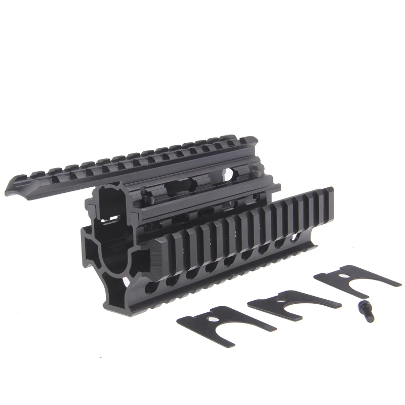 Funpowerland черный цвет AK Handguard RIS Quad Rail system|quad rail system|rail systemhandguard ris |