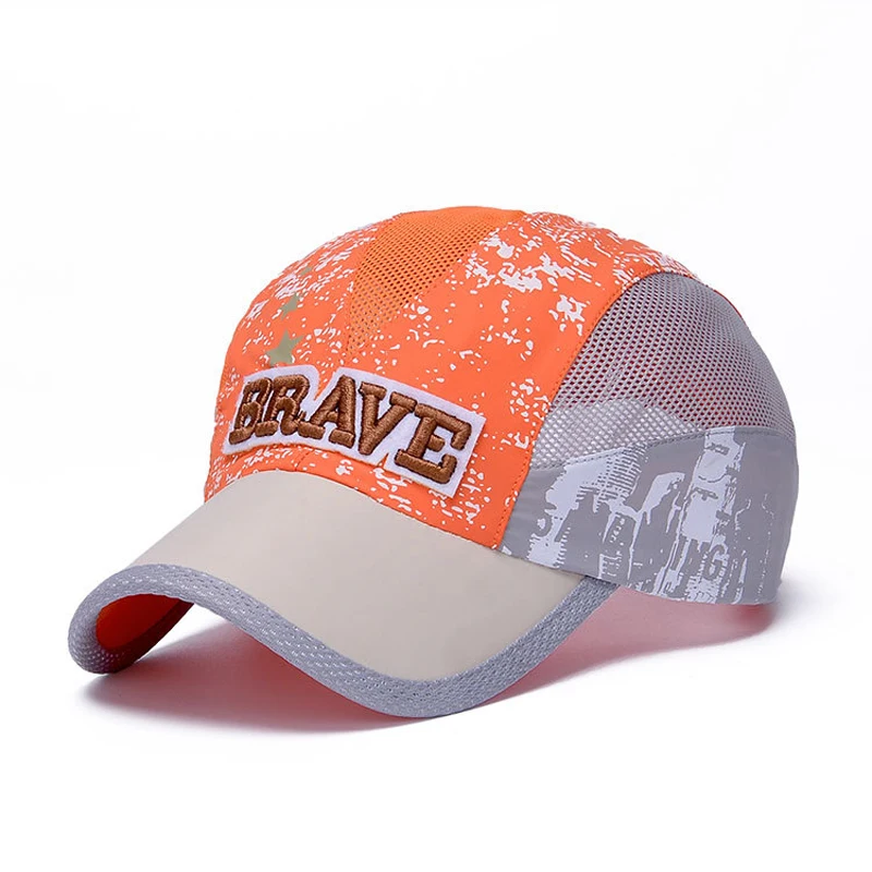 Летняя уличная быстросохнущая детская сетчатая Кепка модная бейсбольная шапка с