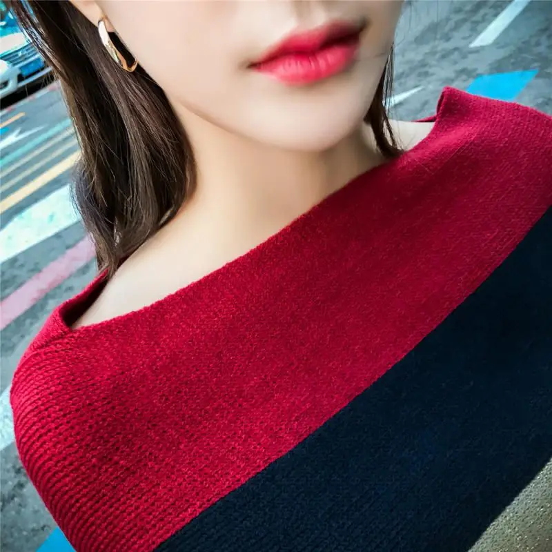 Irregular Cape Fashion Tassel Cloak Women Big size Pullovers 2020 New Knitted Shawl Sweater Loose Striped Knit Jacket f340 |