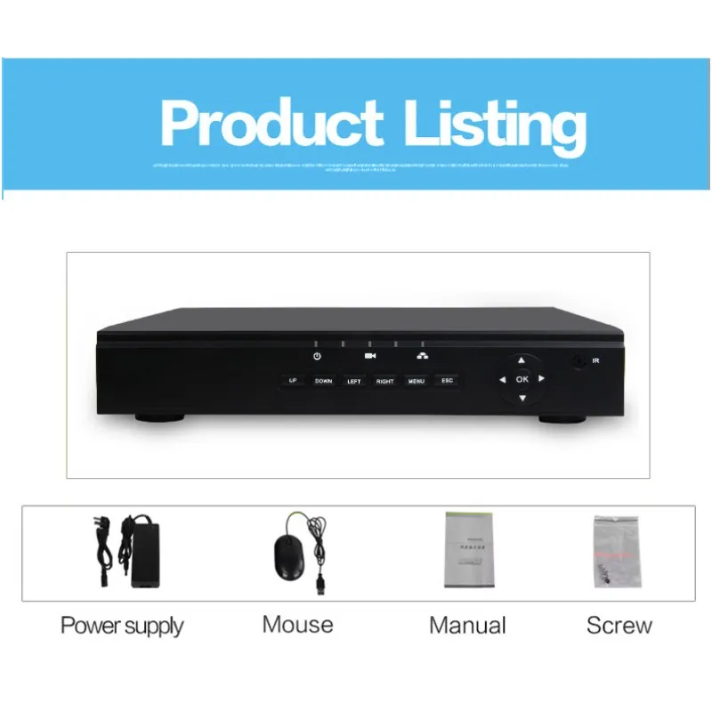 LS 7504POE 4ch p2p ONVIF POE NVR H.264 4 канальный Full HD 1080P 720P CCTV сетевой видеорегистратор с