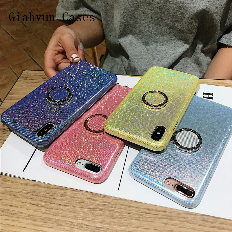 Чехол-подставка с блестящим лазером для OPPO R9S R11 R11S R17 |