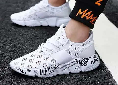 air mesh sneaker Большие размеры 47; сезон весна-осень; мужские ботильоны с острым носком, визуально увеличивающие рост; мужские модные кожаные модельные туфли на высоком каблуке; оксфорды - Цвет: air mesh sneaker