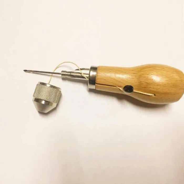 Mrosaa DIY Быстрый швейный набор инструментов Awl для кожи Парусный холст тяжелый