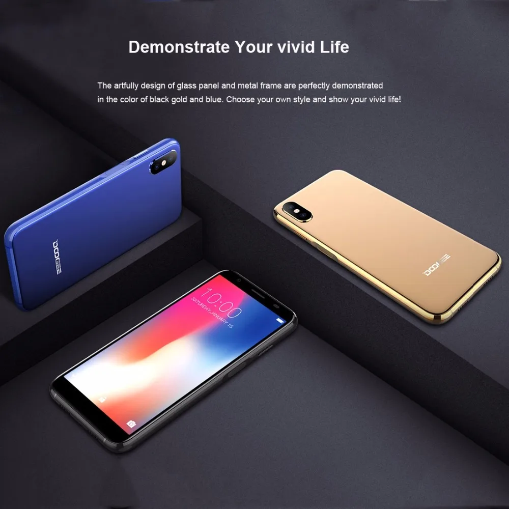 DOOGEE X55 смартфон 5 &quot18:9 полный Экран 1 Гб оперативной памяти 16 встроенной MT6580 4 ядра